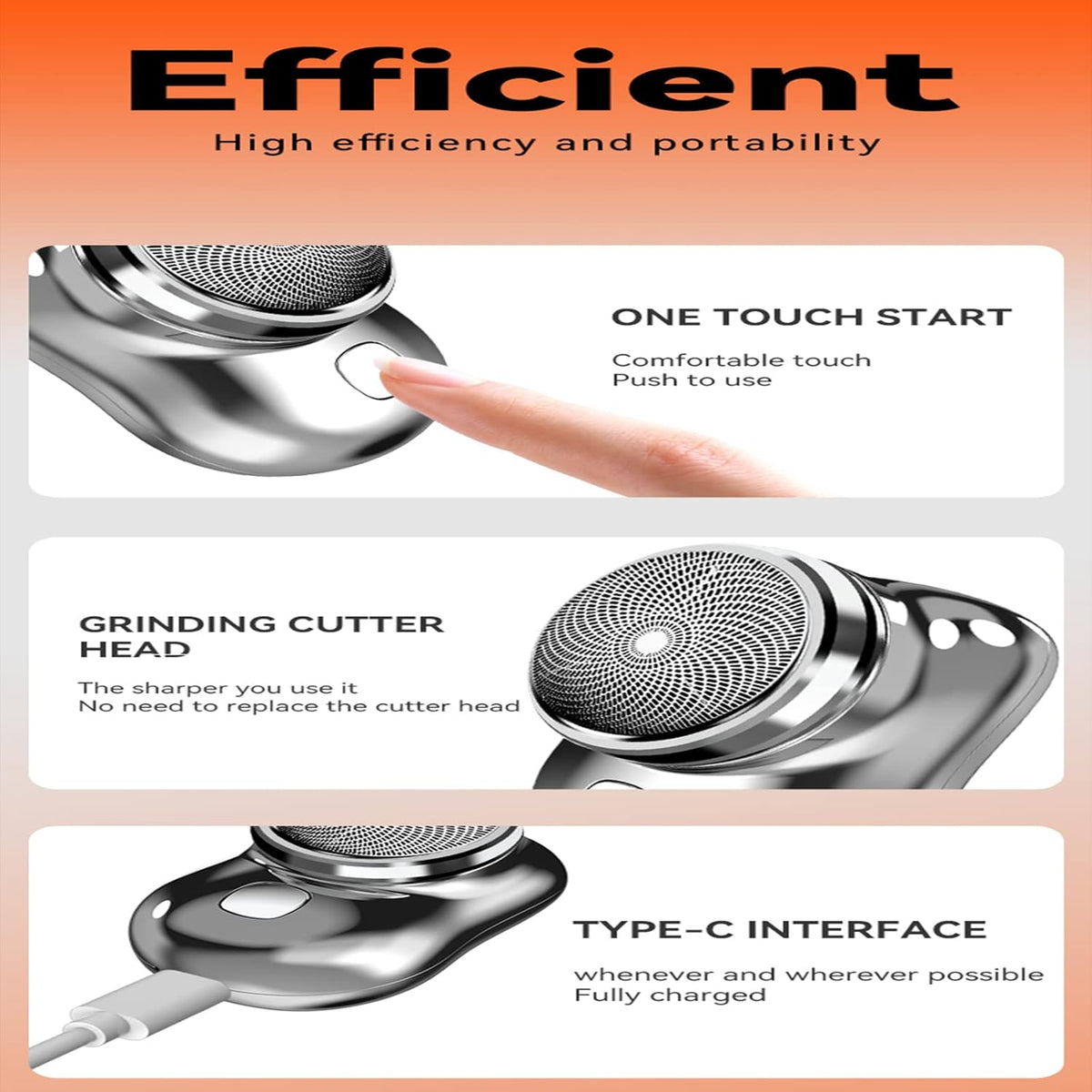 Portable Mini Electric Shaver BRELZA