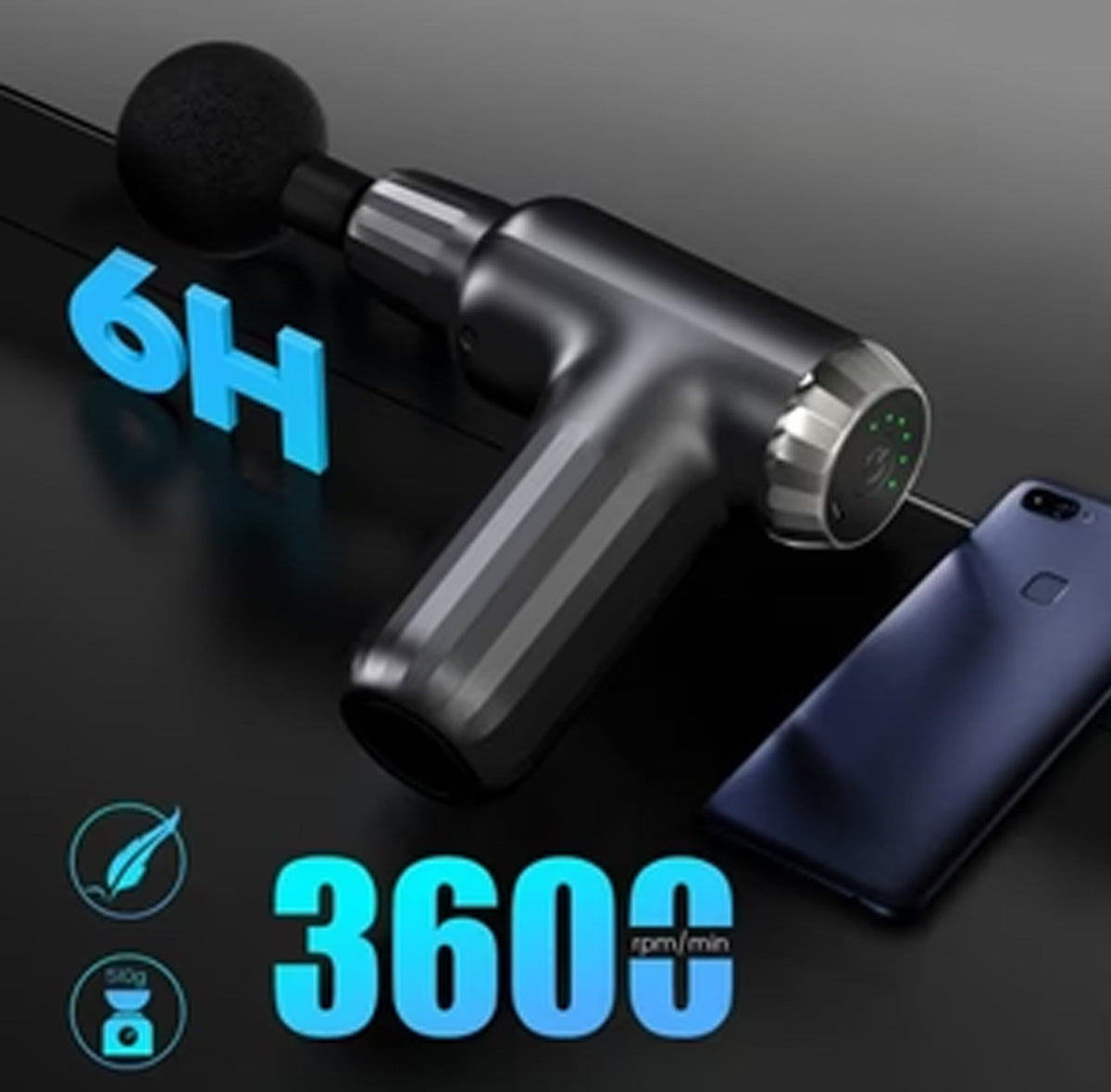 Muscle Massage Gun with 4 Heads FH-820 BRELZA