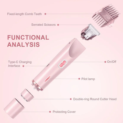 2-in-1 Dual-Head Cordless Waterproof Shaver BRELZA