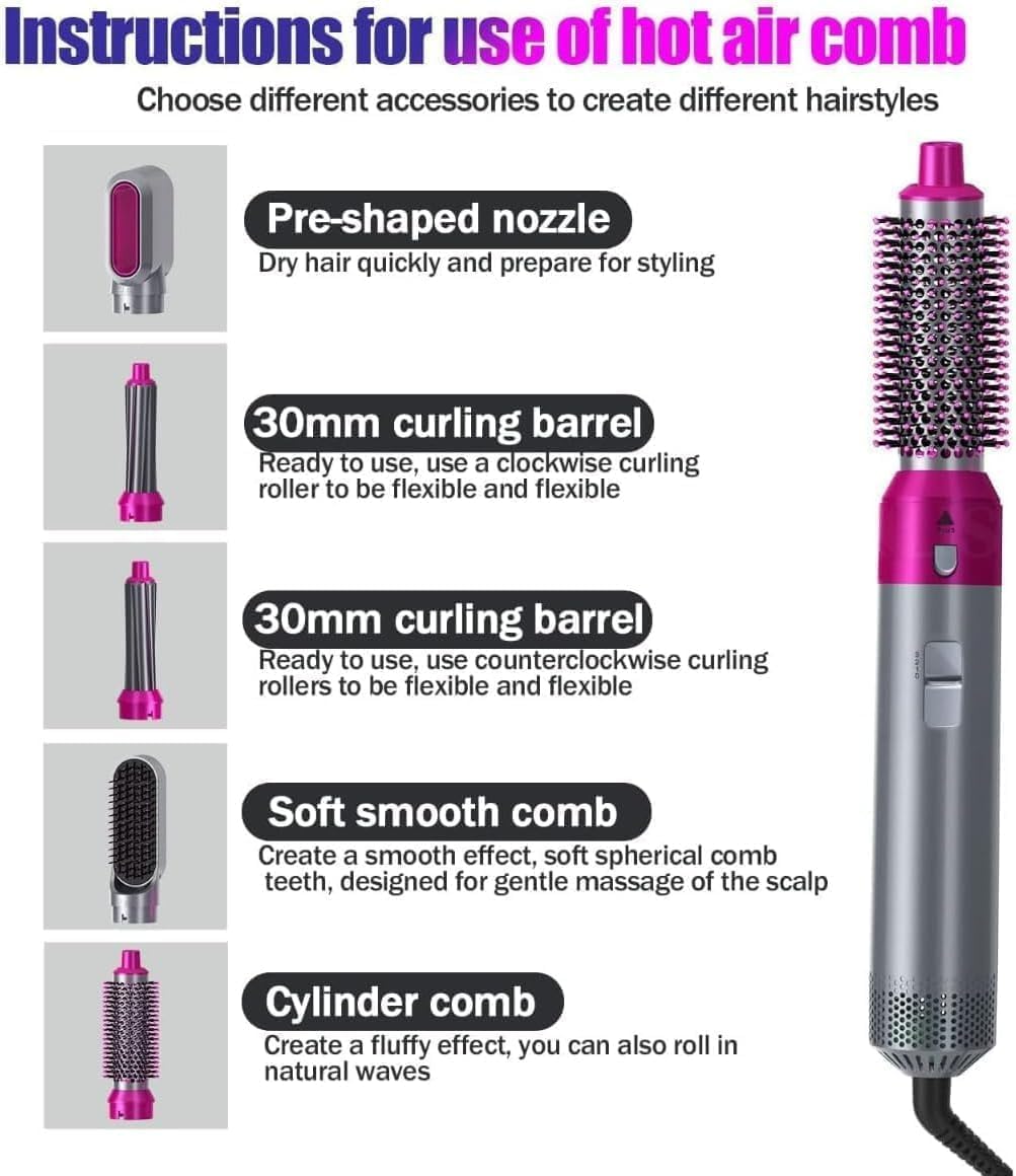 5-in-1 Hot Air Brush Styler BRELZA
