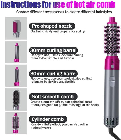 5-in-1 Hot Air Brush Styler BRELZA