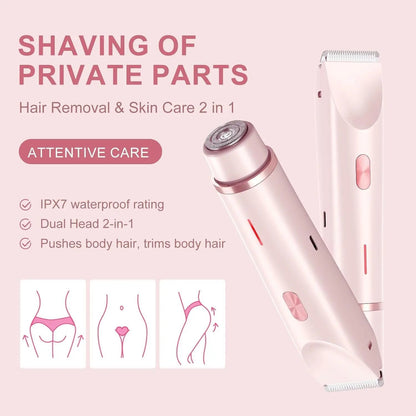 2-in-1 Dual-Head Cordless Waterproof Shaver BRELZA