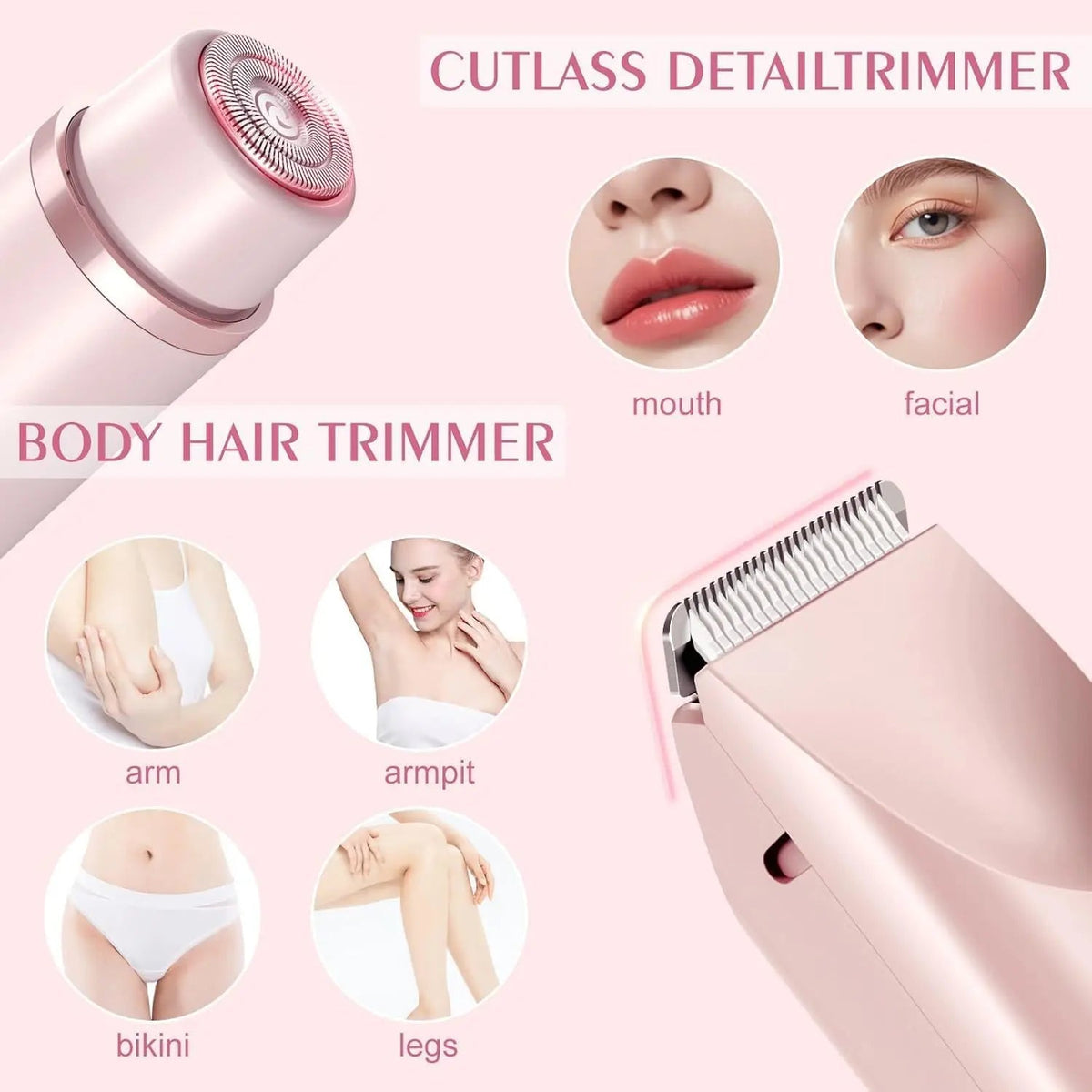 2-in-1 Dual-Head Cordless Waterproof Shaver BRELZA