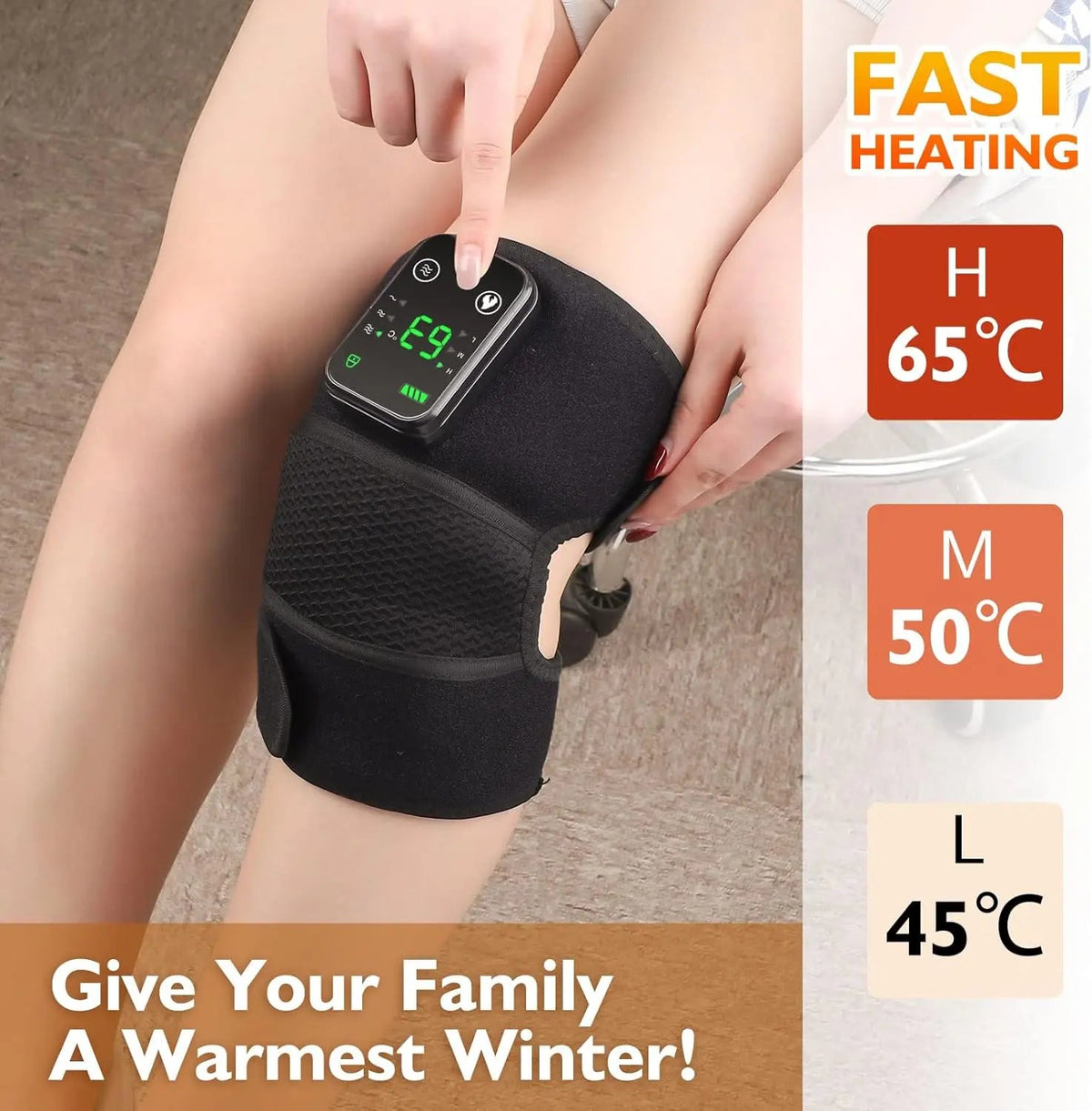 Cordless 3-in-1 Heated Knee Massager BRELZA