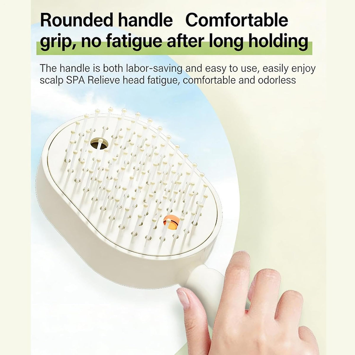 Rechargeable Steam Brush Detangling Tool with Oil