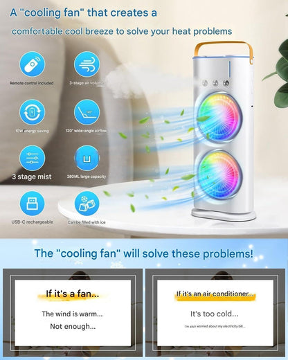 Rechargeable double ended Spray Fan BRELZA