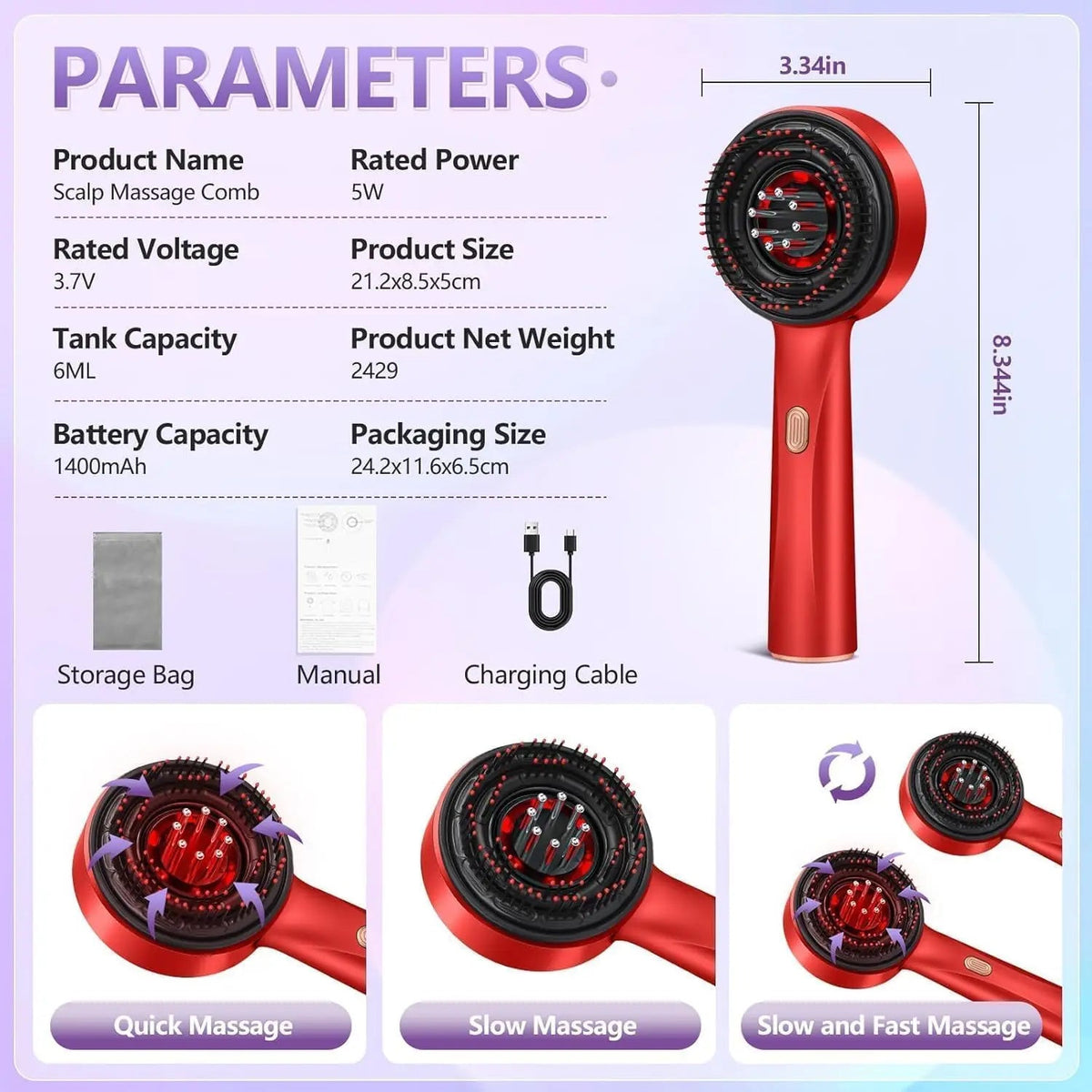 Smart Scalp Massager Brush BRELZA