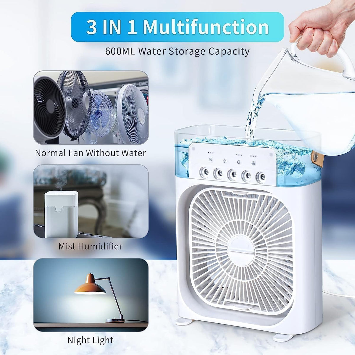 Portable Air Conditioners Cooling Fan With Ice BRELZA
