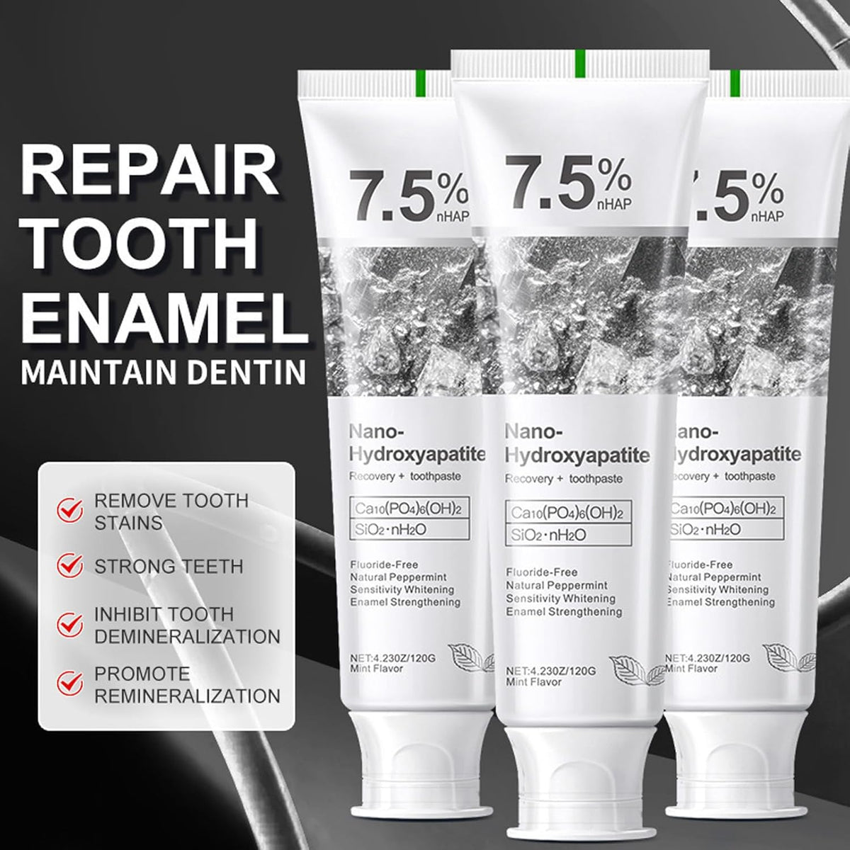7.5% Nano Hydroxyapatite Fluoride Toothpaste