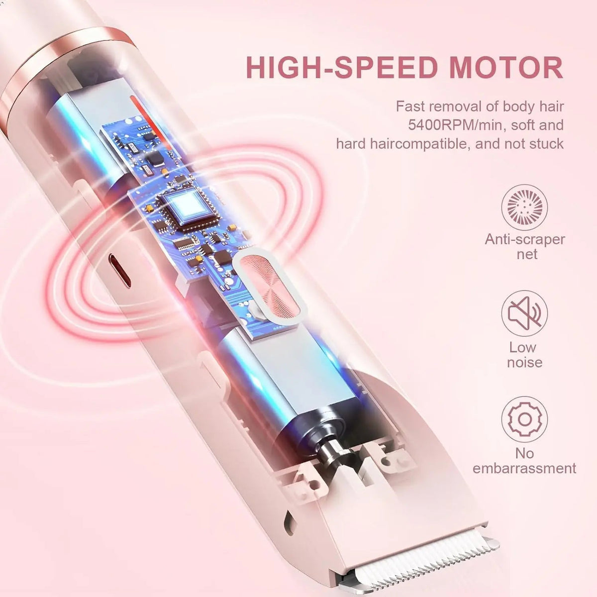 2-in-1 Dual-Head Cordless Waterproof Shaver BRELZA