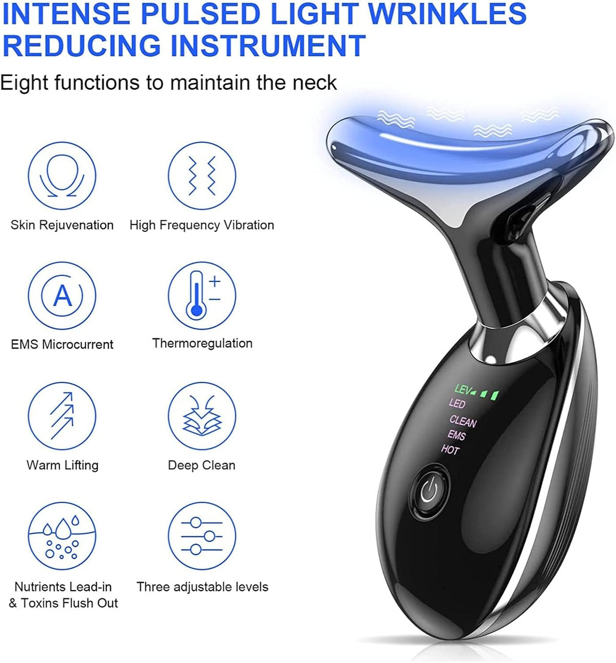 Facial Neck Lifting Machine Sonic Face Massager BRELZA