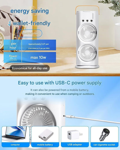 Rechargeable double ended Spray Fan BRELZA