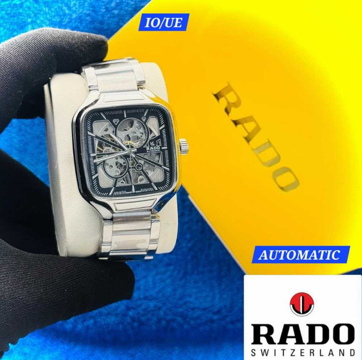 Rado Square Swiss Automatic Ceramic Watch