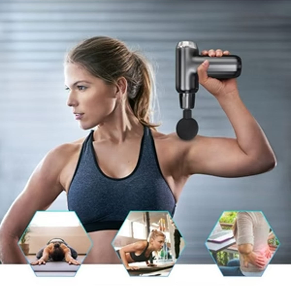 Muscle Massage Gun with 4 Heads FH-820 BRELZA